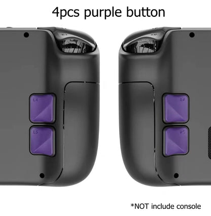 4PCS Back Button Enhancement Set for Steam Deck OLED Games Console Grip Improvement Button Protection Kit for Steam Deck LCD 