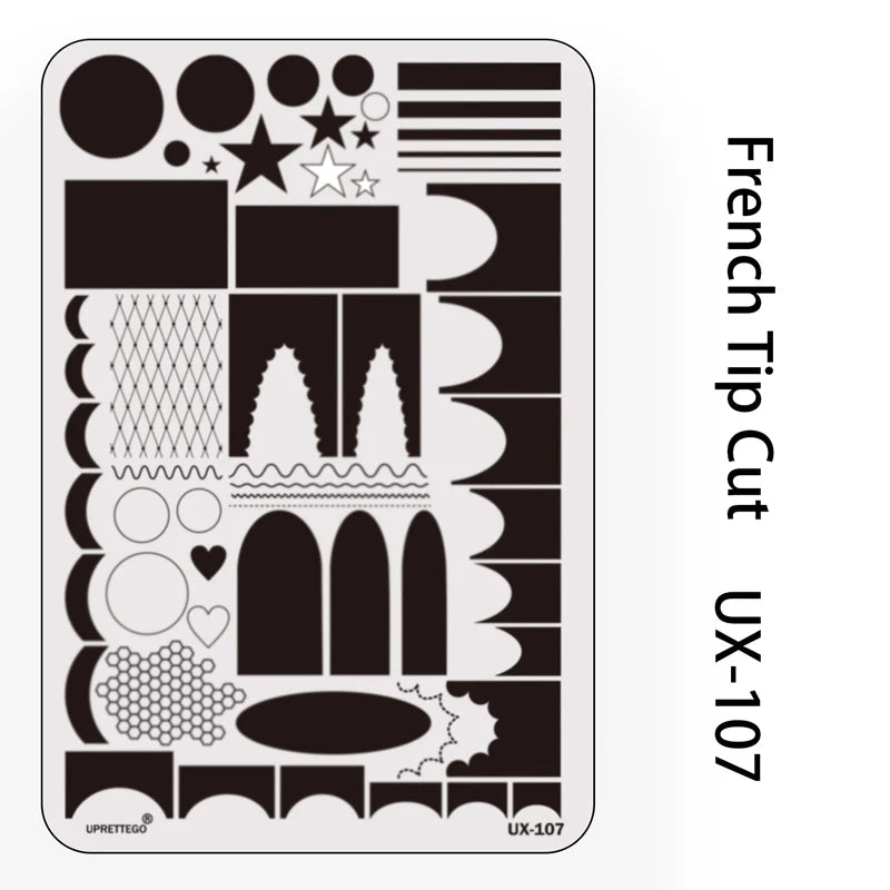 UX Serial 2 Stainless Steel Stamping Plate Template Abstract Vintage Fabric Texture Pattern Xmas Halloween Floral LaceUX52 - 
