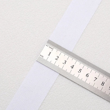 5yards 10/15/20/25/30/40/50mm Cotton Herringbone Webbing Tape Beige/White/Black High Tenacity Twill Binding Ribbon For Garmen