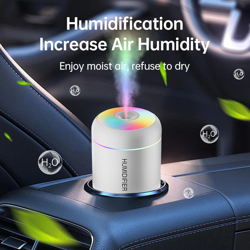 180ML Mini Air Humidifier USB Electric Aroma Diffuser Essential Oil Purifier Aromatherapy Mist Maker Lights For Car Home Bedr