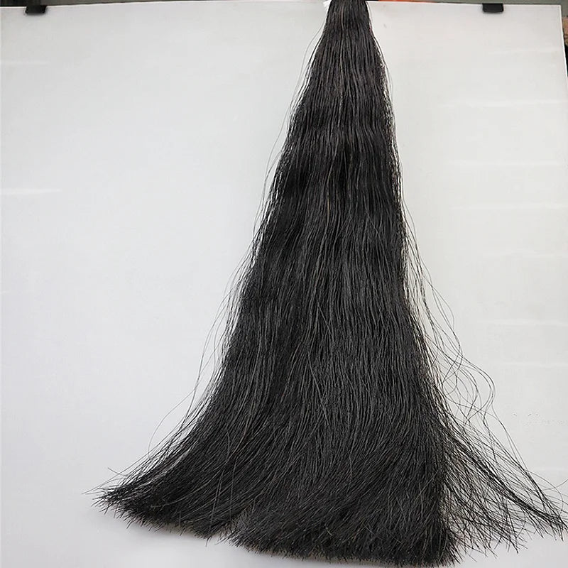 250g High Quality Black,Brown White Grey Horse Tail Hair,Vioin Bow Hair 83cm - Black