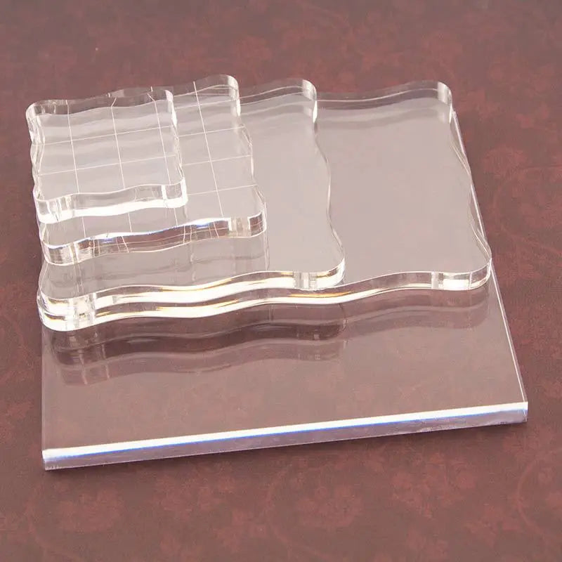 Clear Acrylic Stamp Block Use Clear Cling Mounted Rubber Stamp DIY Scrapbooking Clear Photo Album Decorative Handmade Tools