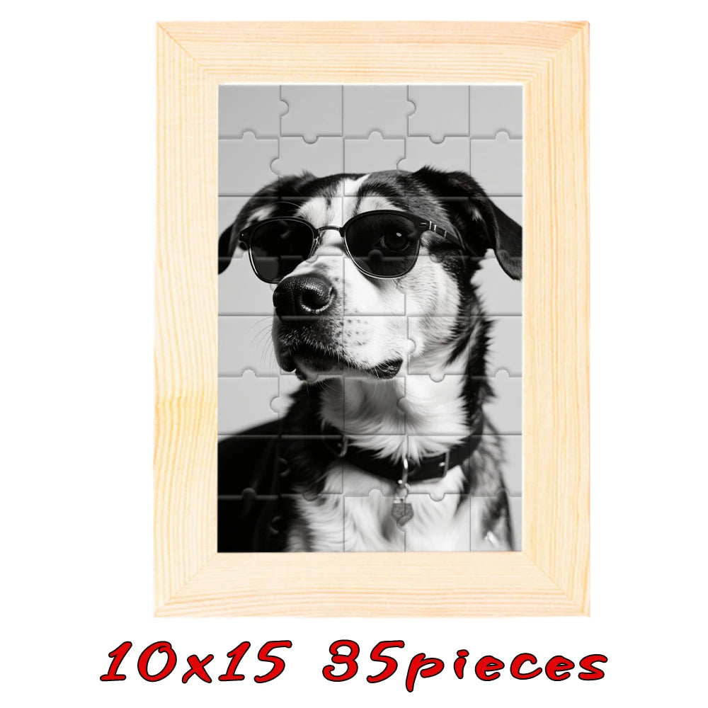 Customized Wooden Puzzles,Wooden Frames in Multiple Color Sizes,Custom Graduation Photo Puzzles as Creative Gifts