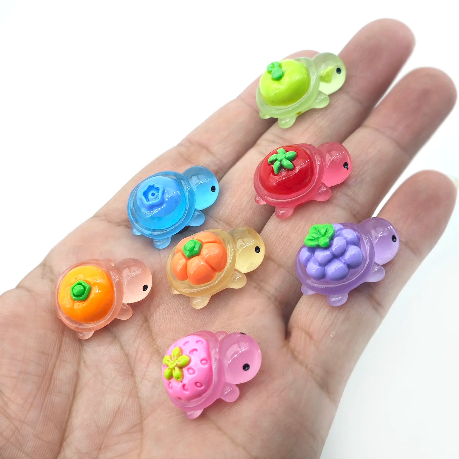 50/30PCS Cute Mini Ocean Resin Turtle Animals Tiny Sea Animals Figurines Marine Miniature Aquarium Ornaments Home Decorations