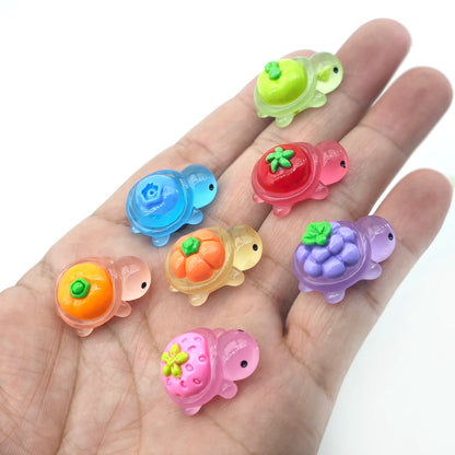 50/30PCS Cute Mini Ocean Resin Turtle Animals Tiny Sea Animals Figurines Marine Miniature Aquarium Ornaments Home Decorations
