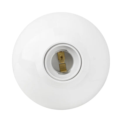 DIY E27 LED Light Bulb Holder Round Socket Base，850°fireproog Hanging Lamp Socket Base Industrial Ceiling Wall Light Base Hol