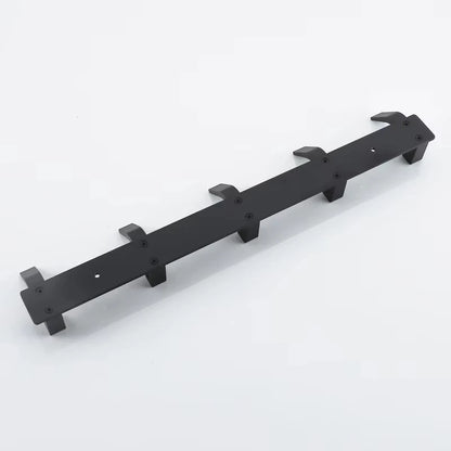 Modern Hanging Hooks For Wall Aluminium Black Towel Holder Bathroom Door Clothe Hanger Coat Rack Wall Mounted
