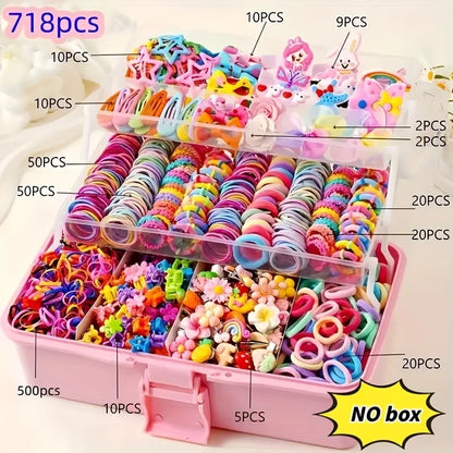 A 718-piece accessory set suitable for girls’ daily outings and participation in festive events – a richly curated collection