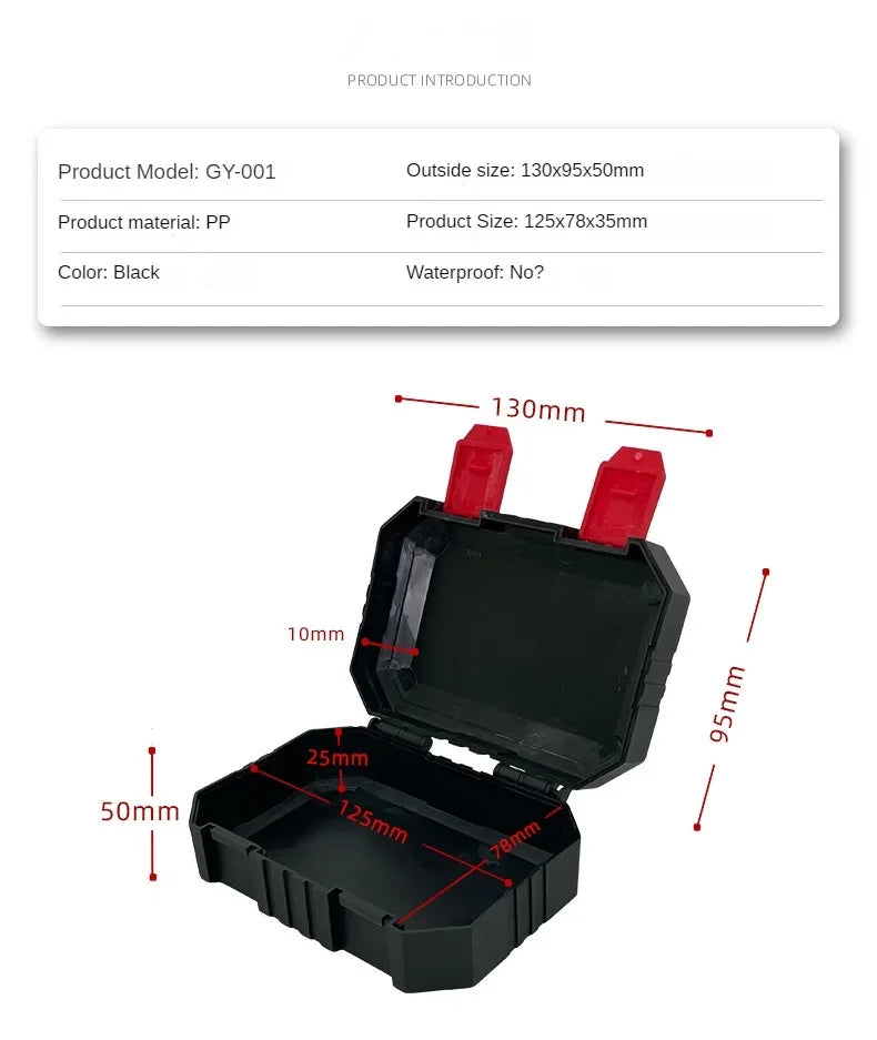 Plastic Tools Box Professiona Electrician Work Organizer Multifunctional Tool Box Storage Carpentry Tools and Accessories - G