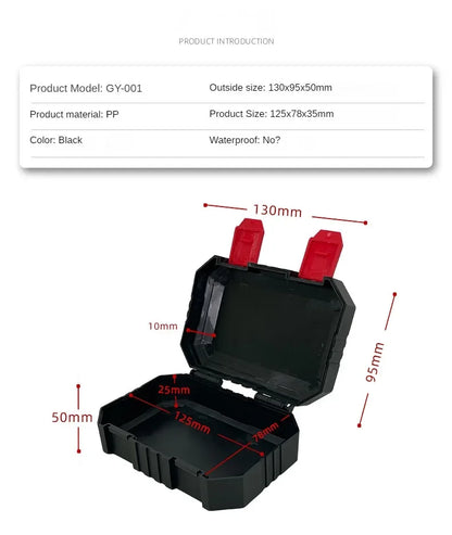 Plastic Tools Box Professiona Electrician Work Organizer Multifunctional Tool Box Storage Carpentry Tools and Accessories - G