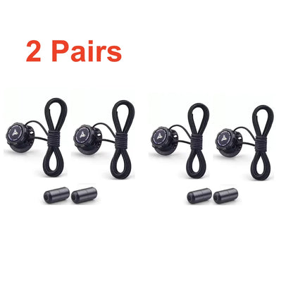 1/4 Pairs No-Tie Shoe Locks Rotating Buckles for Sports Outdoor Shoes Unisex Quick Adjust Design Pre-Installed Shoe Accessori
