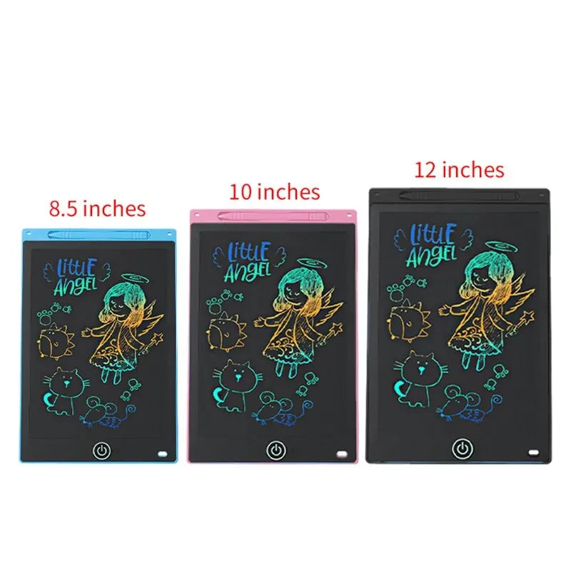 6.5/8.5/10/12 Inch LCD Drawing Tablet for Kids, Rechargeable Erasable Board with Pen, Travel Educational Toy Gift for Boys Gi