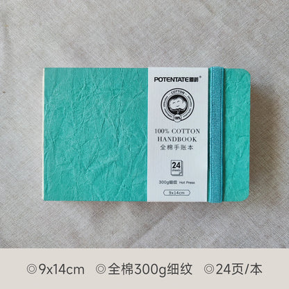 POTENTATE Watercolor 100% Cotton Paper Pad 24 Sheets10x10cm/9x14cm/13x19cm Artists Beginners Watercolor Sketchbook Drawing Pa