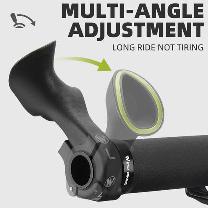 WEST BIKING 1 Pair Bicycle Bar Ends Lightweight Ergonomic Bike Extension Handlebar MTB Bicycle Handlebar Grips Bike Accessori