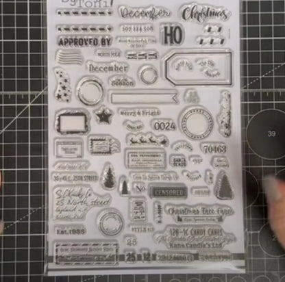 2026 New A6 Clear Stamps Identity Card Design DIY Scrapbook Journal Album Card Making Supplies - only stamp 26