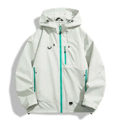 Unisex Hiking Jacket Waterproof Autumn Windbreaker Ourdoor Hooded Coats Women New Jacket Men Fishing Camping Climbing Coats