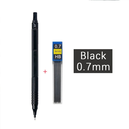 High Quality Metal Mechanical Pencils Set with Lead Refills Drafting Automatic Pencil 0.3, 0.5, 0.7, 2.0mm Pencil for Art Sup