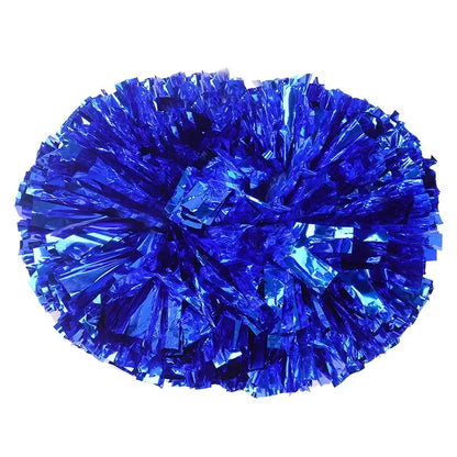1pc Cheerleading Pom Poms with Handle Cheer Balls Big Gold Silver Red Yellow Blue Hand Dance Pompoms Accessories for Women Ki