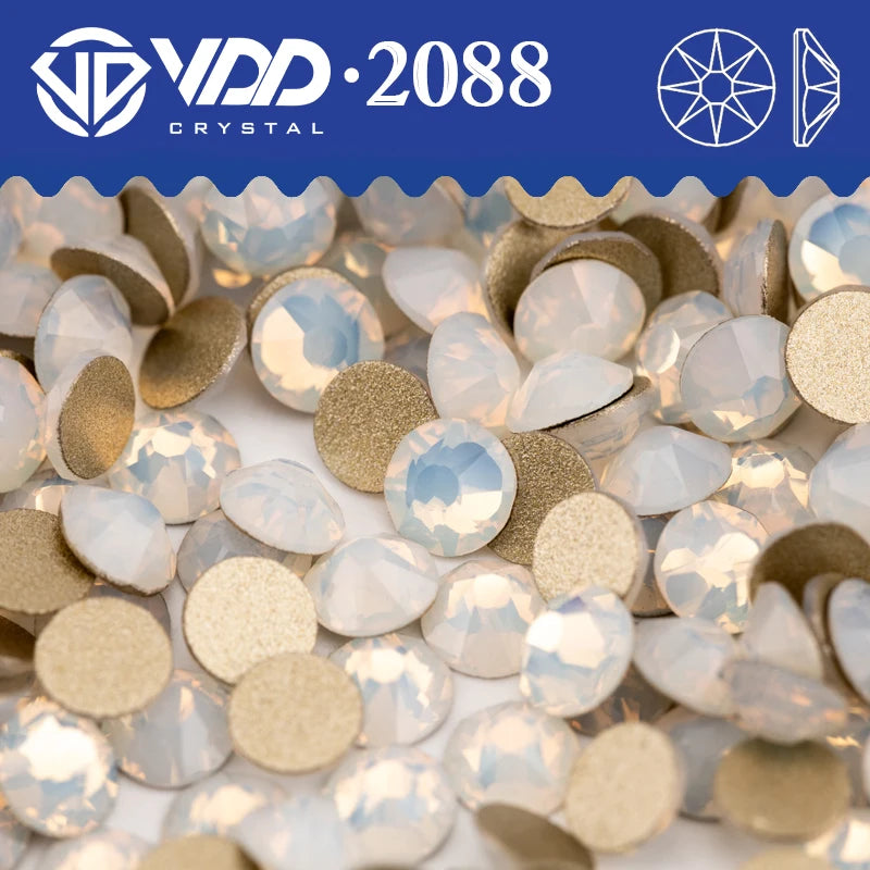 VDD SS16-SS30 High Quality AAAAA 2088 Rhinestones Crystal Flatback 8 Big 8 Small 16cut Stones For DIY Crafts Nail Art Decorat
