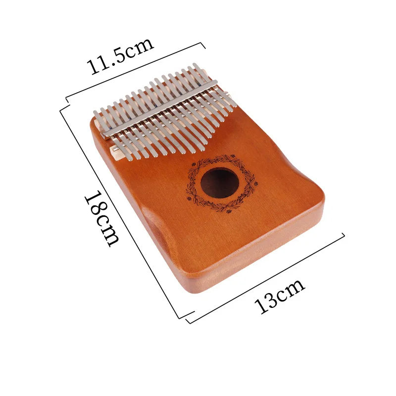 21 Key Mahogany Kalimba 17 key Thumb Piano Portable Finger Piano for Beginner Mbira Gifts for Adults/Kids