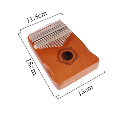 21 Key Mahogany Kalimba 17 key Thumb Piano Portable Finger Piano for Beginner Mbira Gifts for Adults/Kids