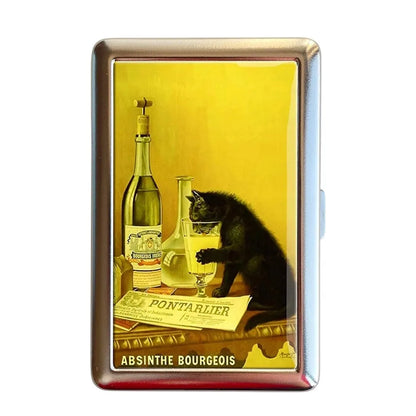 Vintage-Style Vintage Card Case Versatile Design Metal Material Cash Case Multi-function Easy Snap Metal Case