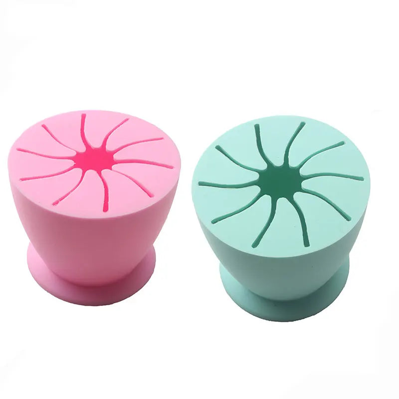Vinyl Garbage Collection Box Vinyl Scrap Collector With Suction Cup Silicone Storage Ball Waste Box Scrapbooking