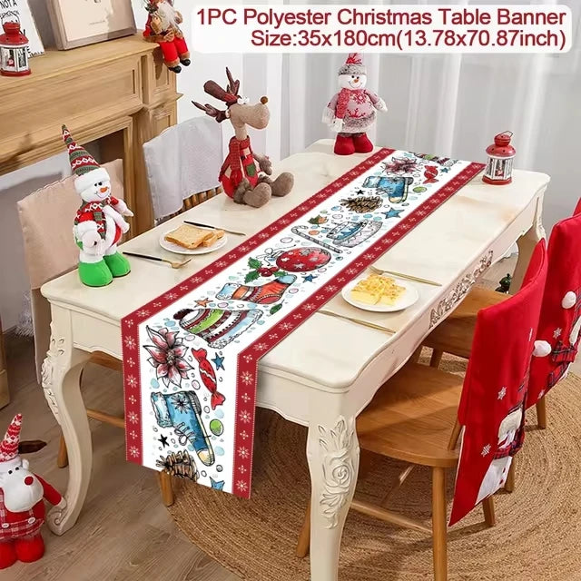 Table Runner Christmas Decoration For Home Decor 2025 Gifts - 42