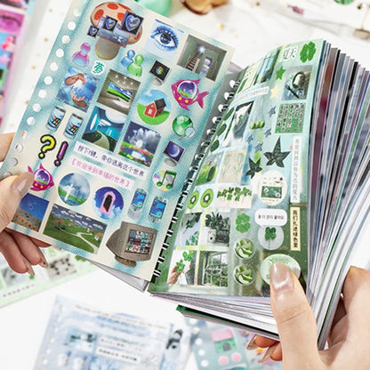2Style 30 pieces/bag Time Reshaping Cut Film Coil Sticker Book Handbook Material Sticker DIY Photo Frame Scrapbook Notebook C