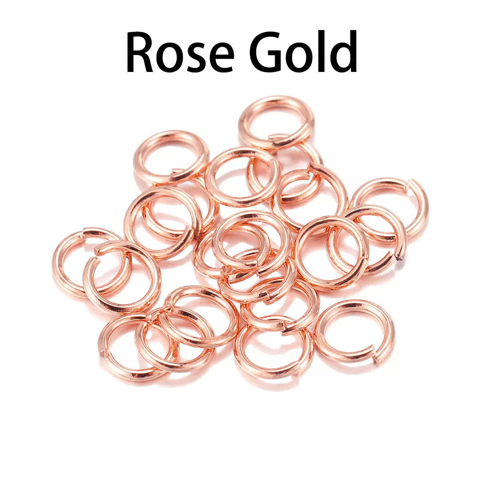 50-200pcs/lot 3-20 mm Jump Rings Split Rings Connectors For Diy Jewelry Finding Making Accessories Supplies