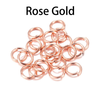50-200pcs/lot 3-20 mm Jump Rings Split Rings Connectors For Diy Jewelry Finding Making Accessories Supplies