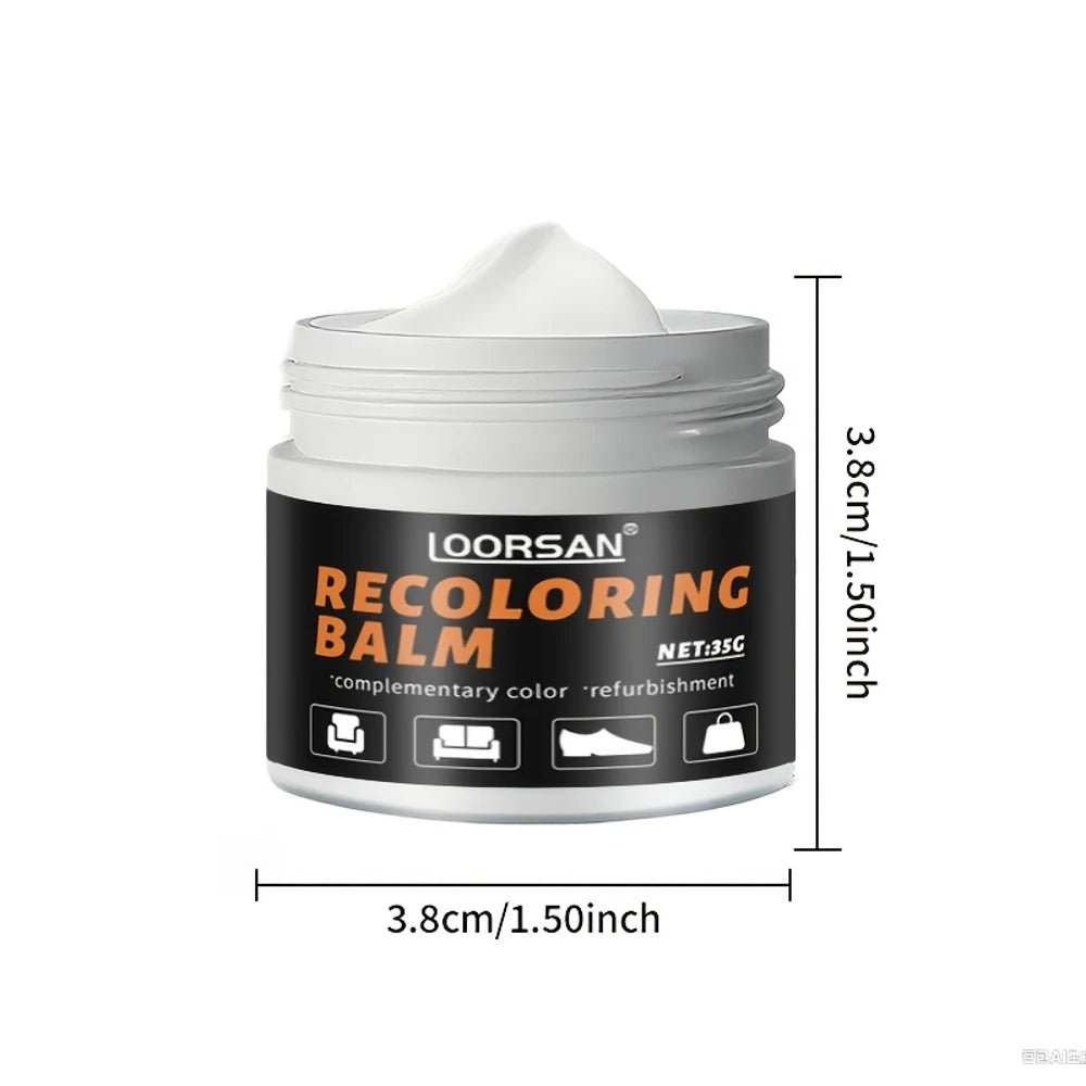 LOORSAN New White Shoe Edge Restorer 35g - Professional Shoe Repair Cream for Sneakers, Boots, Leather, Easy Apply Color Fix