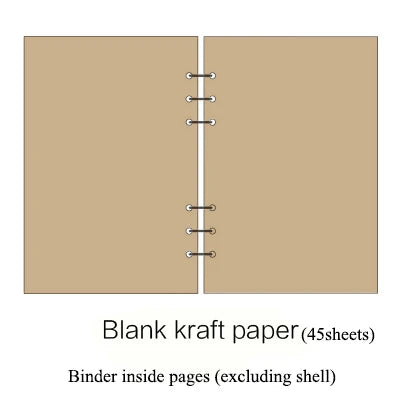 A5 A6A7 45 Sheets Loose Leaf Notebook Refill Spiral Binder Inner Page Weekly Monthly To Do Line Dot Grid Inside Paper Station