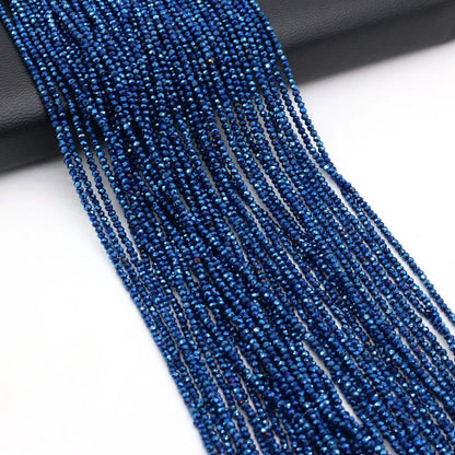 Natural Stone Beads Small Round Beads Mix Color Faceted Loose Spacer Beaded for Jewelry Making DIY Bracelet Necklace Accessor