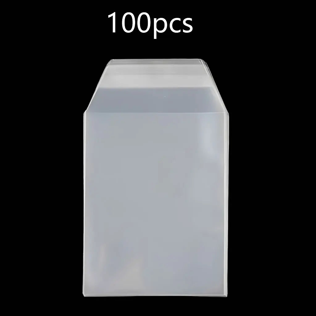 100PCS Clear Magnetic Card Holder Protective Film Hard Plastic Card Sleeves 35PT-100PT Waterproof Protector For Game Photo Ca