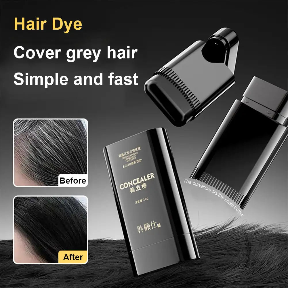 Hair Comb Hair Color Comb Black Hair Disposable Hair Color Pen Hair Color Stick Temporary Cover Gray Hair Covering Artifacts