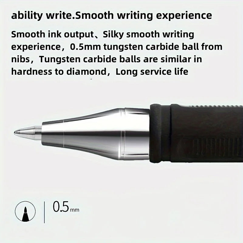 5/10/20pcs Quick-Drying Gel Pens, 0.5mm Fine Tip, Black Ink - Ideal Choice for Office and School clea For school office use o