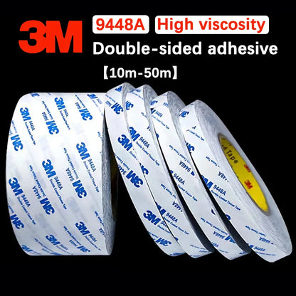 3M 9448A double-sided adhesive, ultra-thin, high viscosity, fixed, strong, non-trace, high temperature white 3M adhesive.