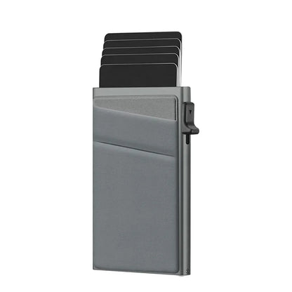 Anti-theft Cards Protectors Card Holder Minimalist Smart Wallet RFID Protection Aluminum Metal Box Cardholder Case Porte Cart