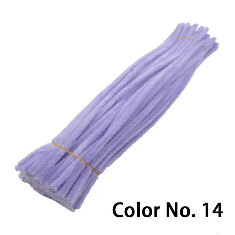 Chenille Stem Pipe Kids DIY Creative Toys Chenille Sticks Cleaners Kindergarten Educational Handmade Material Plush Strips