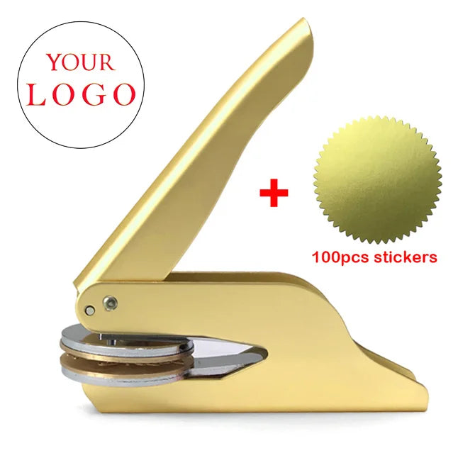 Embosser Stamp LOGO Customized Wedding Library Book Private Seals Customization Envelope Party Invitation Embossing Stamps DI