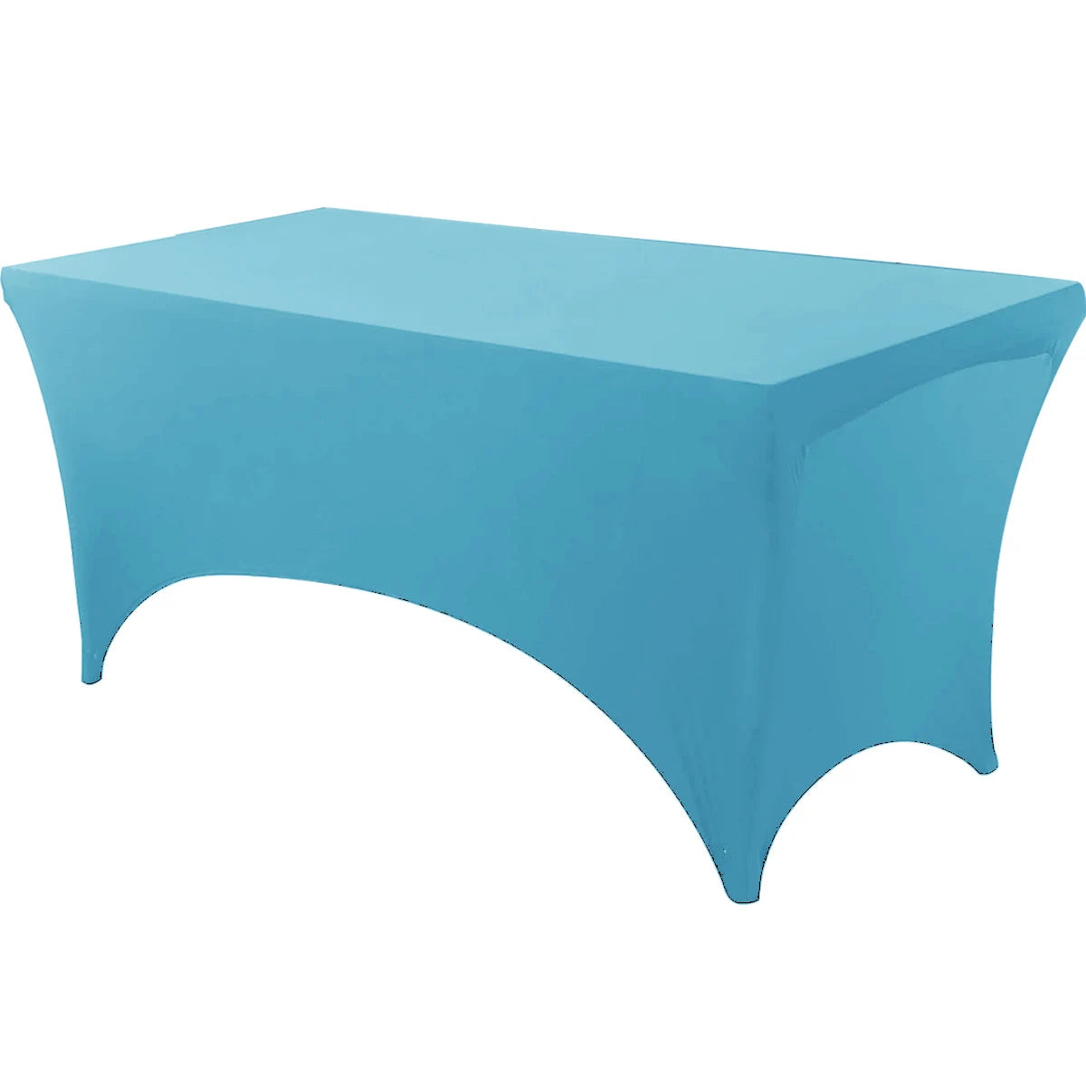 Spandex Tablecloth Tight Fitted Washable and Wrinkle Resistant Stretch Rectangular Patio Table Cover for Event Wedding Partie