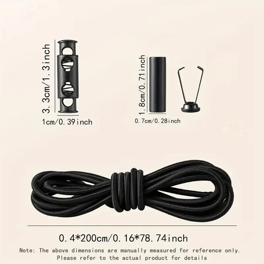 2M Strong Elastic Band Sweatpants Waist Drawstring Strap With Threading Device ,Cord Lock Stopper DIY Sewing Band Accessories