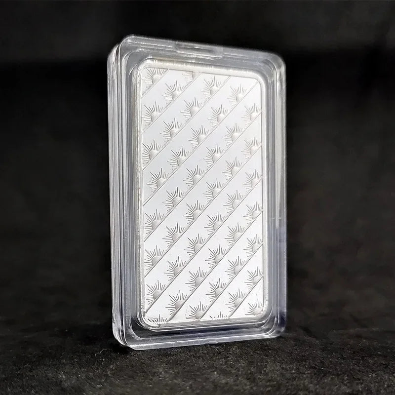 1pcs American Liberty 1OZ Value In God We Trust Fine Silver Bullion Bar US Union Souvenir Coin Gifts Square Silver Coins Eagl