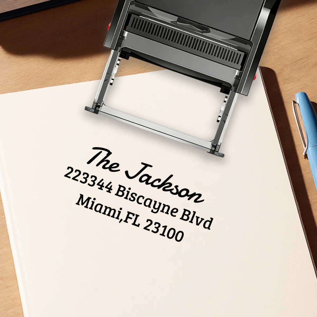 Custom Address Stamp, Return Address Stamps Self Inking Personalized, Customizable Business Stamp, Black Ink Colors, Stamper