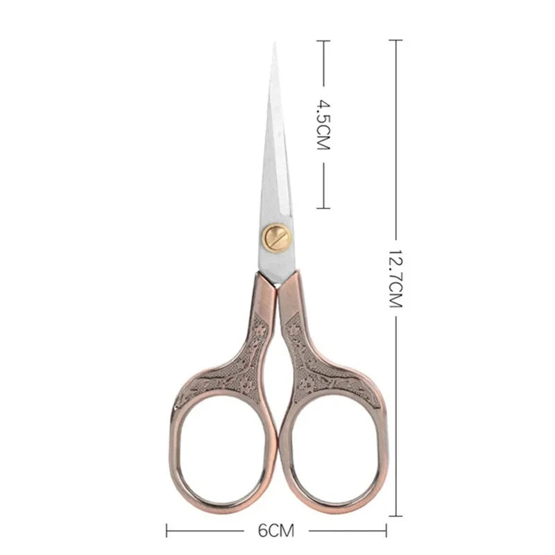 Sharp Durable Stainless Steel Antique Scissors Professional Fabric Embroidery Vintage Tailor Thread Scissor for Sewing Shears