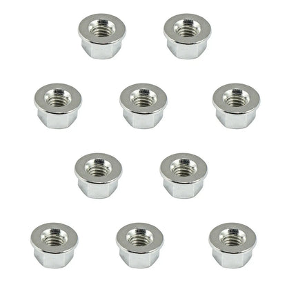 Metal Bar Nuts Perfect for Husqvarnas 362 365 371 372 357 359 350 353 345 288 281 181 340 (Pack of 10) - Silver (Style A)