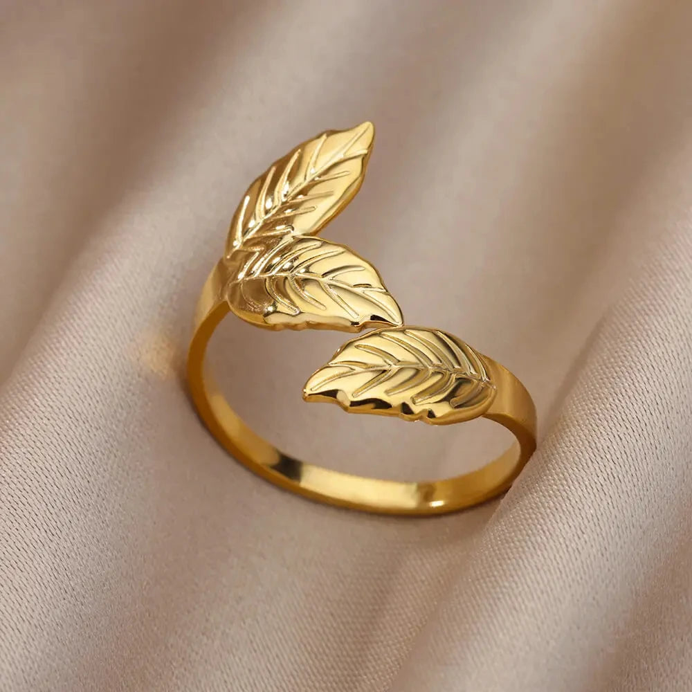 316L Stainless Steel Rings for Women Gold Color Never Fade Luxury Classic rings wedding couple rings Jewelry