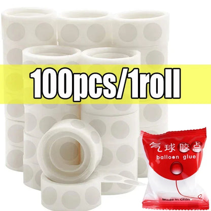 Double Sided Clear Sticky Point Tape Balloon Glue Dot Adhesive Birthday Wedding Party Balloons Glue Sticker Photoes Stand Arc