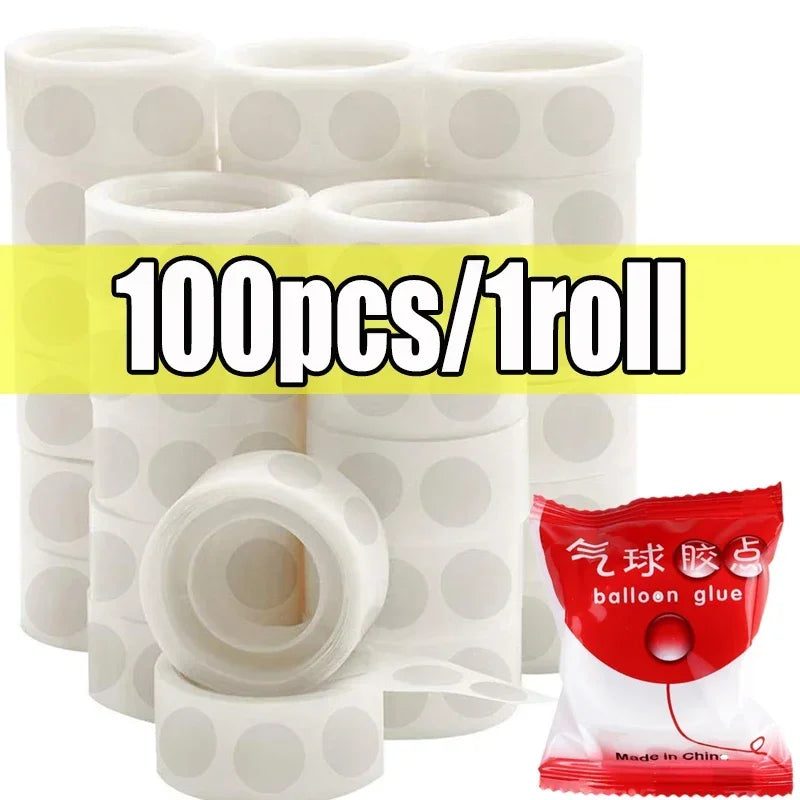 Double Sided Clear Sticky Point Tape Balloon Glue Dot Adhesive Birthday Wedding Party Balloons Glue Sticker Photoes Stand Arc